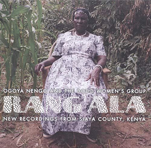 Vinyl album cover featuring an elderly woman sitting in a wooden chair outdoors.