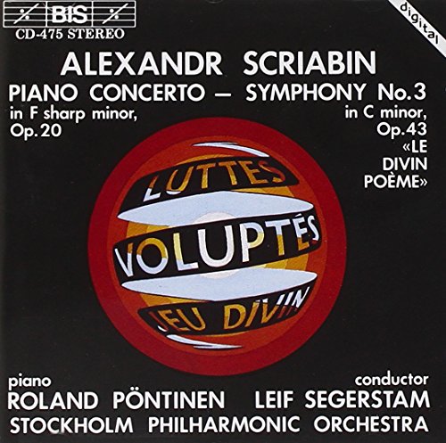 Pontinensegerstamstockholm P - Scriabin: Piano Concerto / Symphony No. 3 [CD]