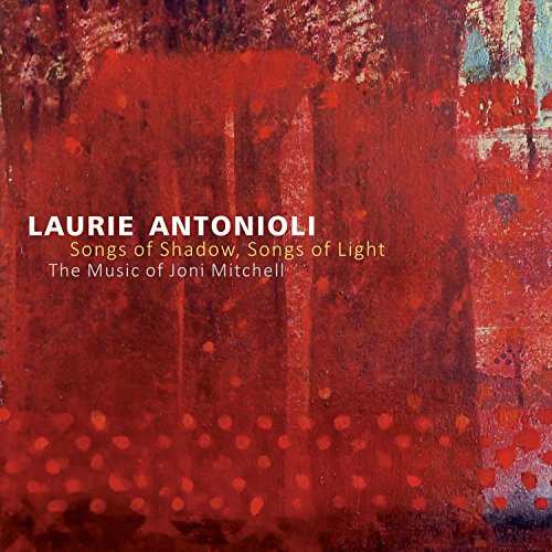 Album cover with abstract red background and white and yellow text overlay.