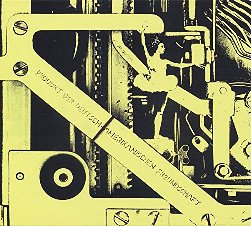 A yellow-toned album cover with industrial machinery and a person in the background.