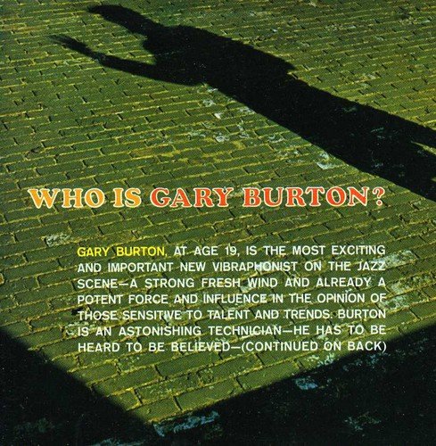A CD case cover with a shadowy figure on a brick surface and text "Who is Gary Burton?".