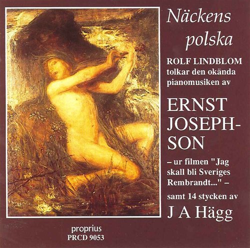 CD cover with a nude figure painting and white text on a dark red background.