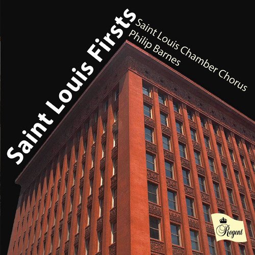 Album cover with red building and white text against a black background.