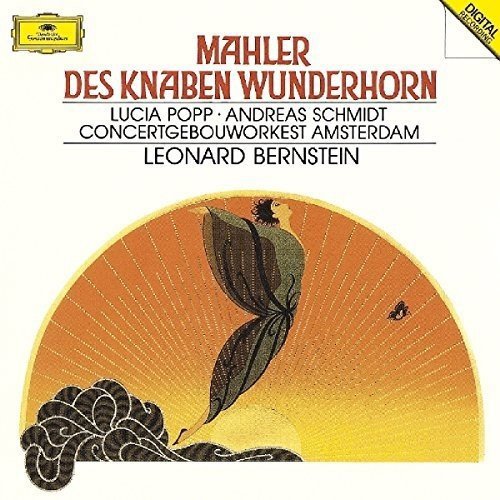 "Album cover with orange and yellow half-circle design, featuring a bird and foliage."