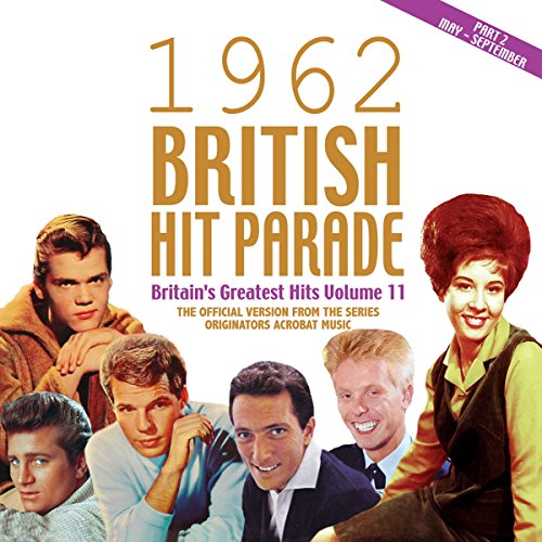 CD cover with 1962 British Hit Parade title and five 1960s musicians.