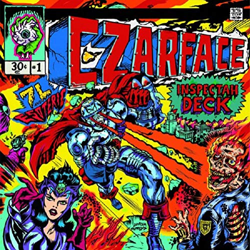 Czarface vinyl album cover: comic art of armored figures and zombies.