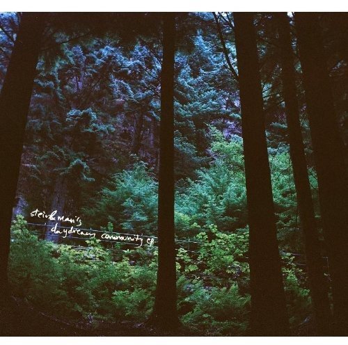 "Album cover featuring a forest scene with handwritten text 'Stein & Mari's Daydream Community'."