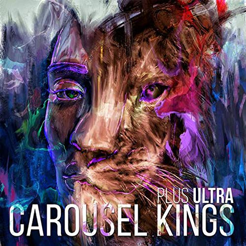 The alt text for the image is: "Album cover art featuring a man's face with abstract, colorful brushstrokes."
