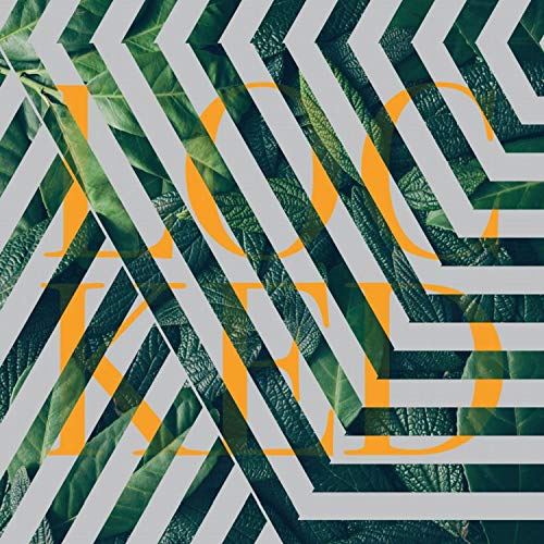 The image is a CD cover featuring a green leaf pattern with geometric shapes. For accessibility purposes, a suitable alt text could be: "CD cover with green leaves and grey and orange geometric shapes."
