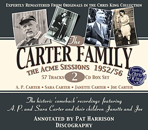 "The Carter Family" CD box set cover with black and white family photos.