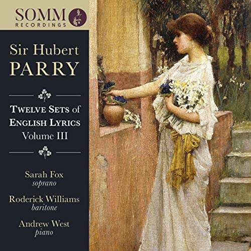 "CD cover with a painting of a woman in white holding flowers."