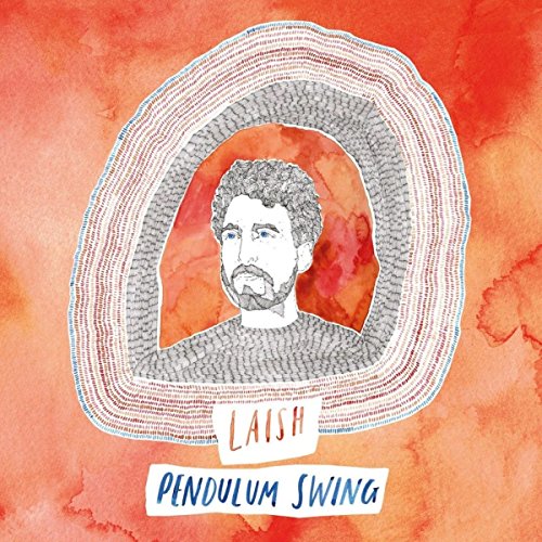 Album cover with a man surrounded by layered arches on a red background.