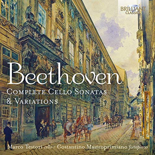"CD cover featuring a 19th-century European street scene with horse-drawn carriages and ornate buildings."