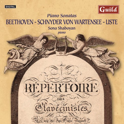 CD cover featuring cherubs and ornate text on a beige background.