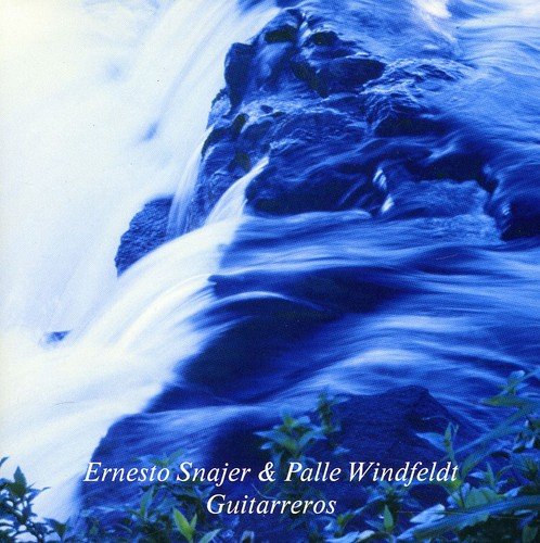 "CD cover featuring a waterfall cascading down a rocky cliff with greenery."