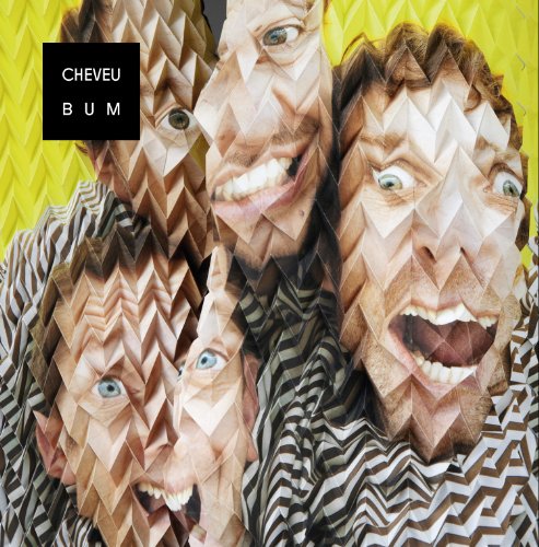 Album cover with four men, their faces distorted in a 3D geometric pattern.