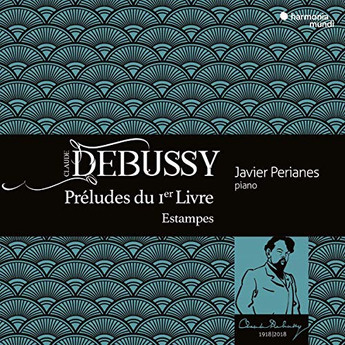 "CD cover with teal scallop pattern, black center, and white text, featuring a man's portrait."