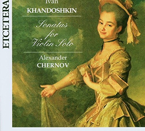 "CD cover featuring a woman in 18th-century dress holding a violin bow."