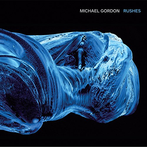 "CD cover art featuring a person inside a blue, wavy, transparent tube against a black background."