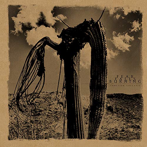 A sepia-toned album cover featuring a broken cactus with dangling spines in a desert landscape.