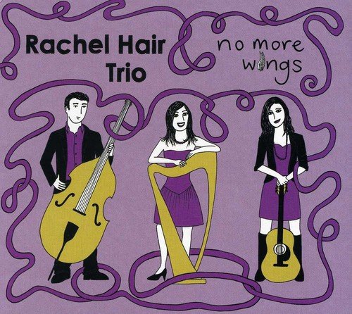 "Album cover featuring cartoon musicians on purple background with swirling treble clefs."