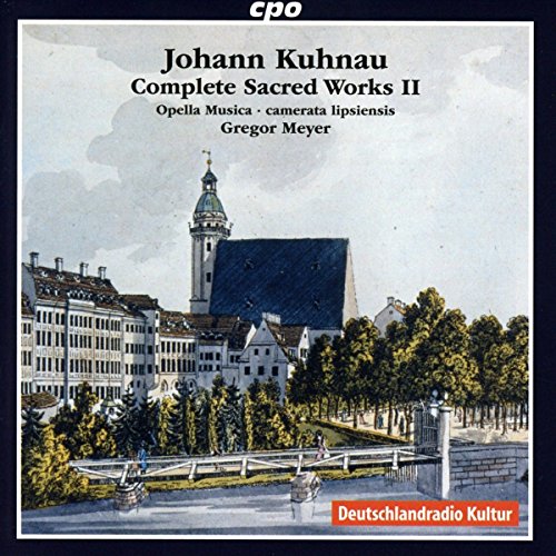 A CD cover featuring an illustration of a large building and tower.