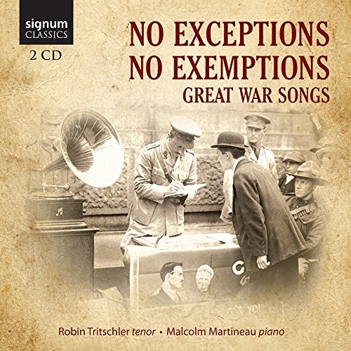 Robin Tritschler Malcolm Martineau - No Exceptions No Exemptions [CD]