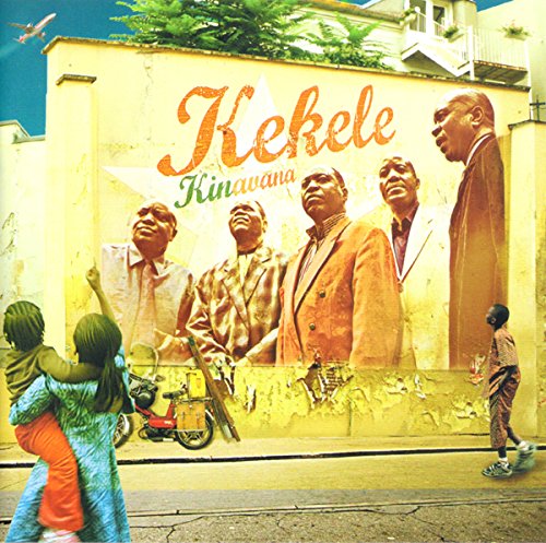 Album cover featuring a mural of five men on a building wall.