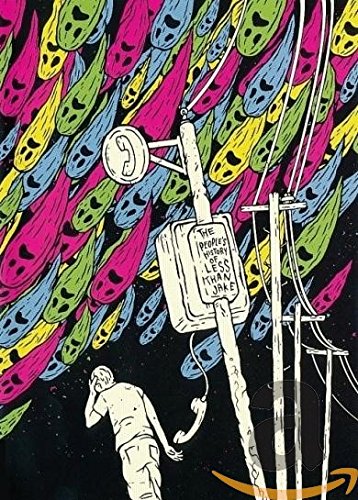 DVD case cover art featuring a man under colorful ghostly figures and utility pole.