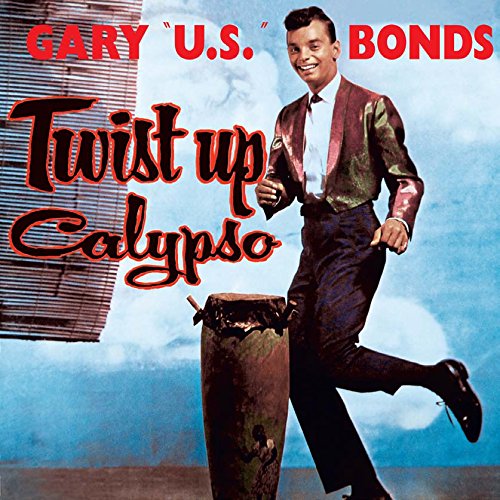 Album cover featuring Gary "U.S." Bonds dancing beside a drum, wearing a shiny jacket.