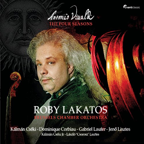 CD cover featuring a man with long, curly hair and a violin on a black background.