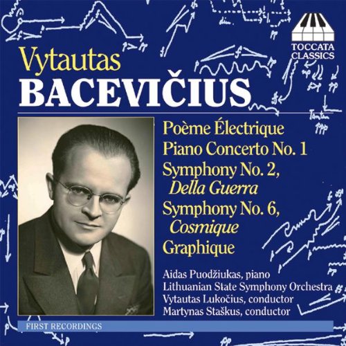 "CD cover with blue background, white graphics, and a black-and-white portrait of a man."