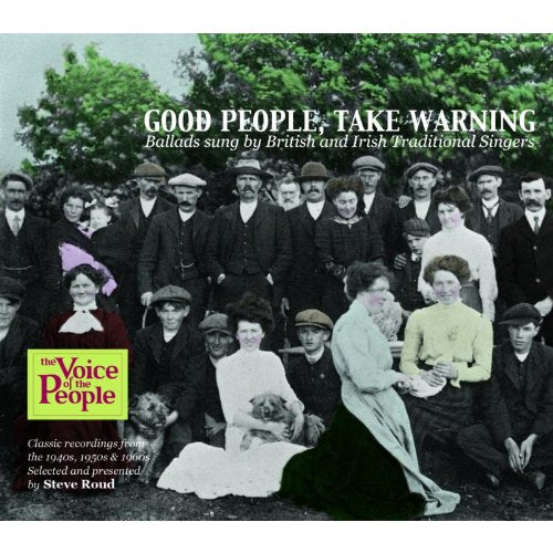 "Album cover with vintage image of people and horses, 'Voice of the People' logo."
