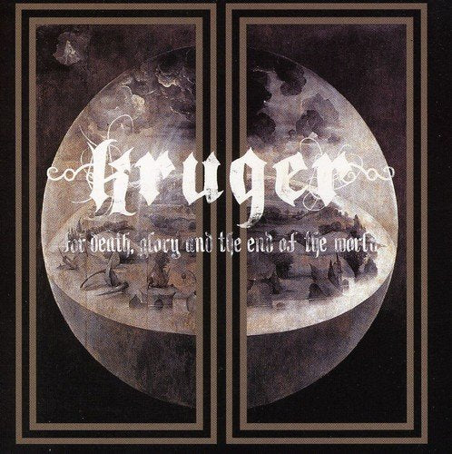 "Kruger album cover with moon image and white text on black background."