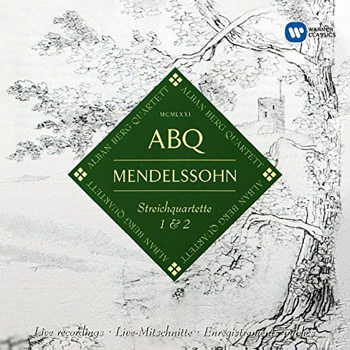 CD cover with green diamond-shaped label on a black and white landscape background.