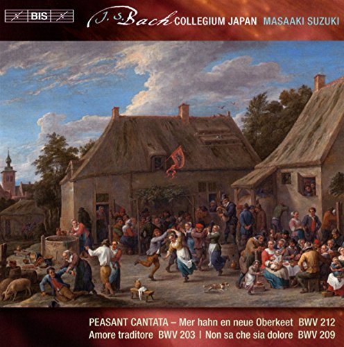 "CD cover featuring a 17th-century village scene with people dancing and socializing."