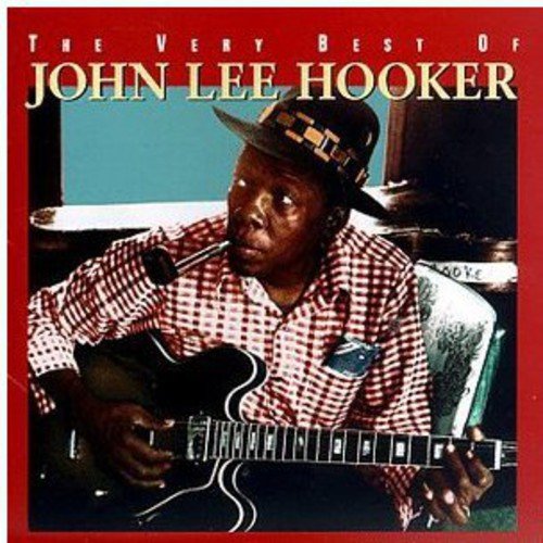 John Lee Hooker album cover featuring the musician with a guitar.