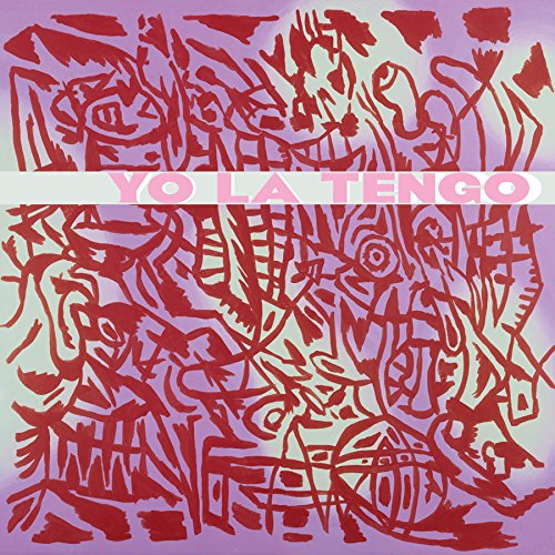 "Album cover with abstract red and purple design, featuring 'Yo La Tengo' in pink text."