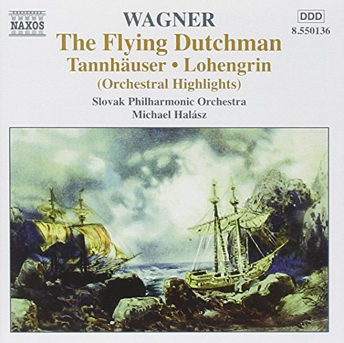 "CD cover with a portrait of Wagner composing, white background, Naxos logo."