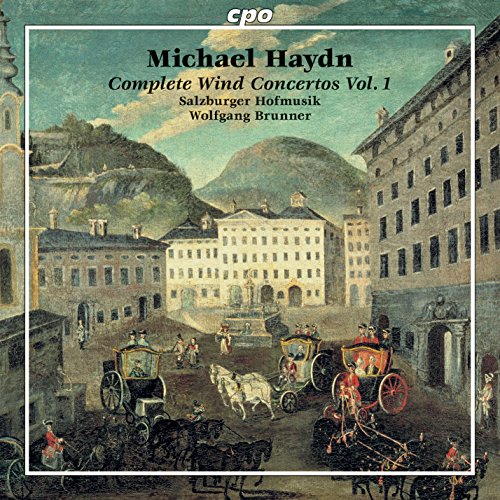 "CD cover with 18th-century scene of horse-drawn carriages and buildings, surrounded by a white border."