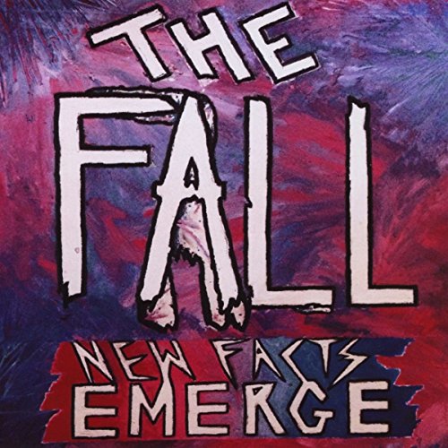 "The Fall - New Facts Emerge" album cover with marbled red and purple background.