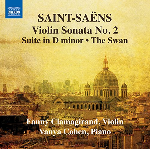 CD cover with yellow-toned Paris cityscape and classical music details.
