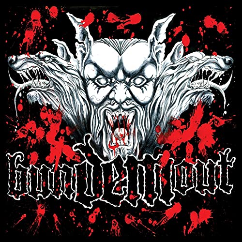 A black album cover with a white demon and red splatters, featuring "Bun Dem Out" text.
