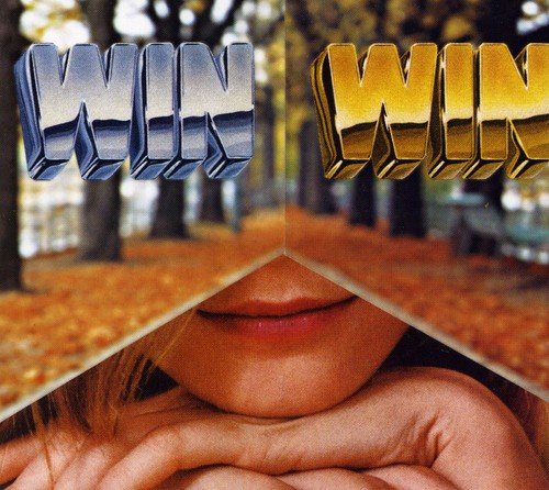 A woman's chin and lips, with "WIN WIN" text above her.