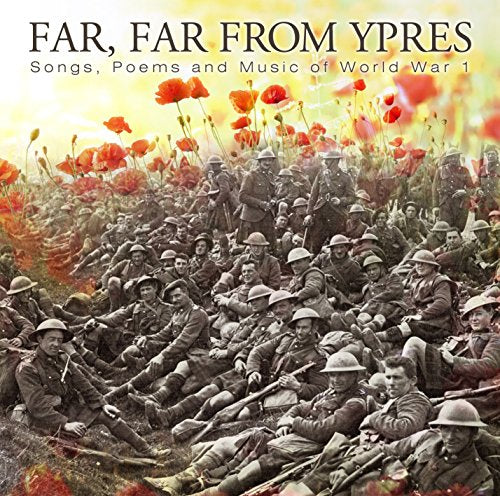 Soldiers in a poppy field, album cover for "Far, Far from Ypres" CD.