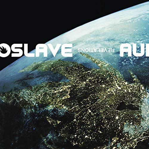 Audioslave album cover: earth from space with "Audioslave" and "Revelations" in white text.
