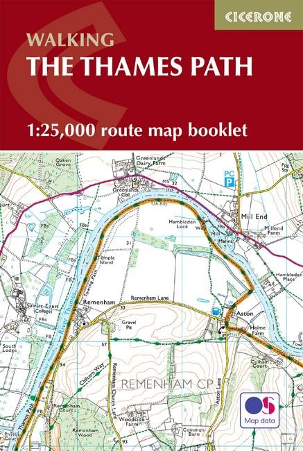 The Thames Path Map Booklet: 1:25,000 OS Route Map Booklet
