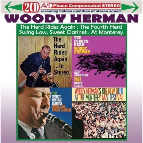 Woody Herman - Four Classic Albums (The Herd Rides Again In Stereo / The Fourth Herd / Swing Low. Sweet Clarinet / At The Monterey Jazz Festival) [CD]