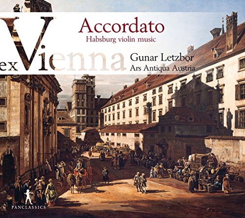 "CD cover featuring a 17th-century European street scene with title text overlay."