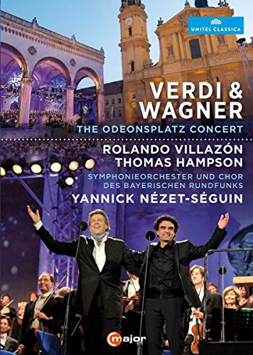 DVD cover featuring two men on stage with an orchestra and building.